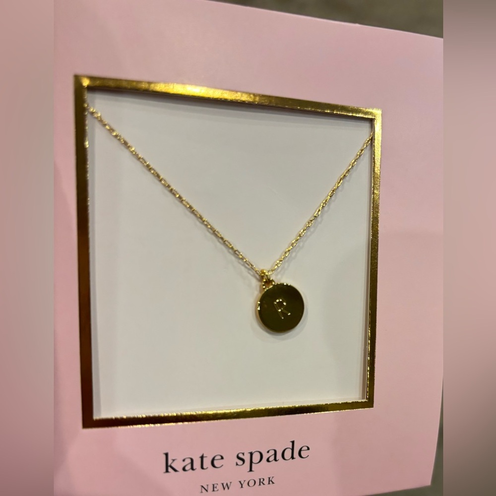 Kate Spade initial necklace NWT
